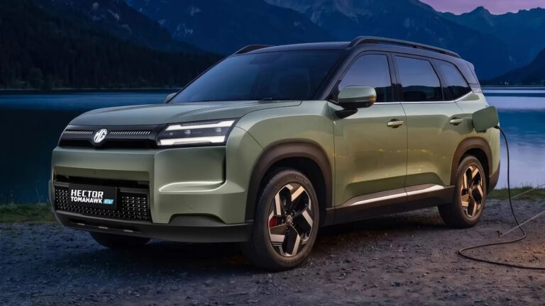 MG هيكتور توماهوك.. SUV كهربائية بثلاثة صفوف ونظام مبتكر لاستئجار البطارية